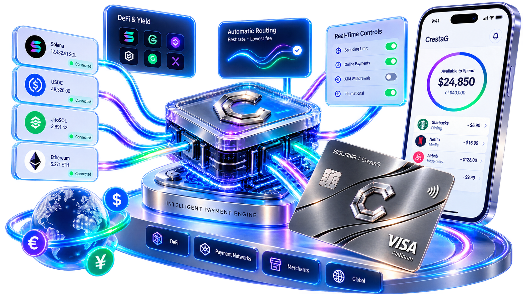 CrestaG intelligent spending features