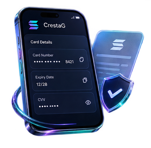 Card details in app