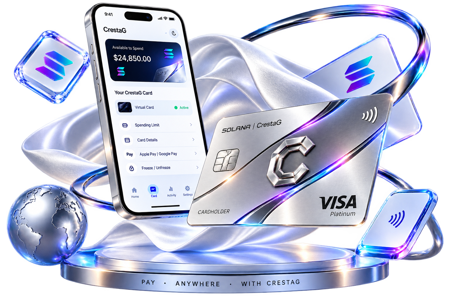 CrestaG premium Solana cards